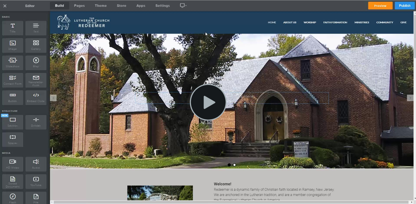Section Widget Slideshow Help Center